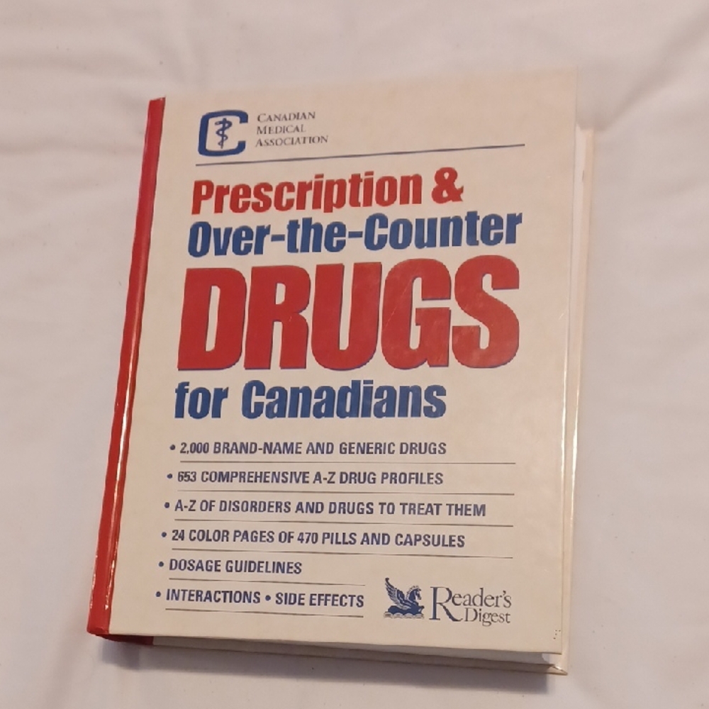 4/$60 Prescription & Over-the-Counter Drugs Book For Canadians - Hardcover